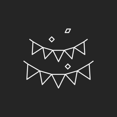 doğum günü şerit satırı simgesi