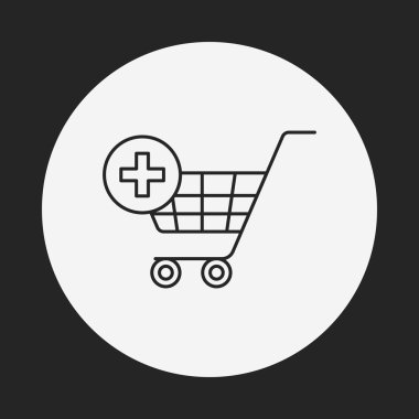 Web alışveriş sepeti satırı simgesi