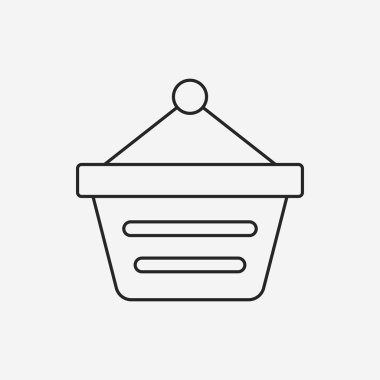 Web alışveriş sepeti satırı simgesi