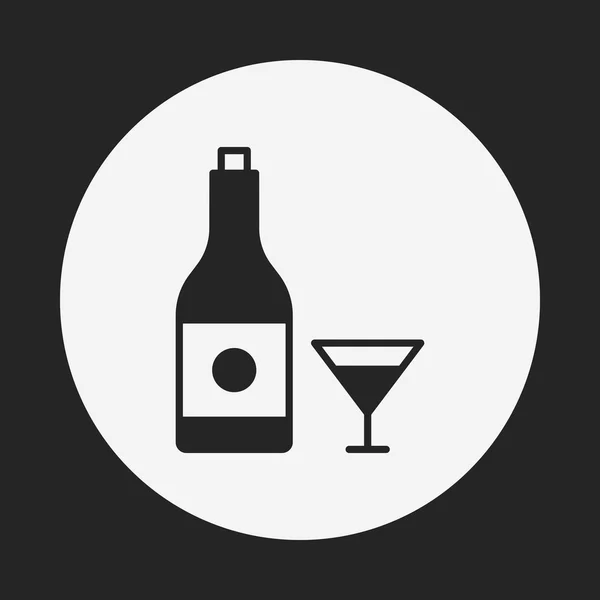 Icône boisson anniversaire — Image vectorielle