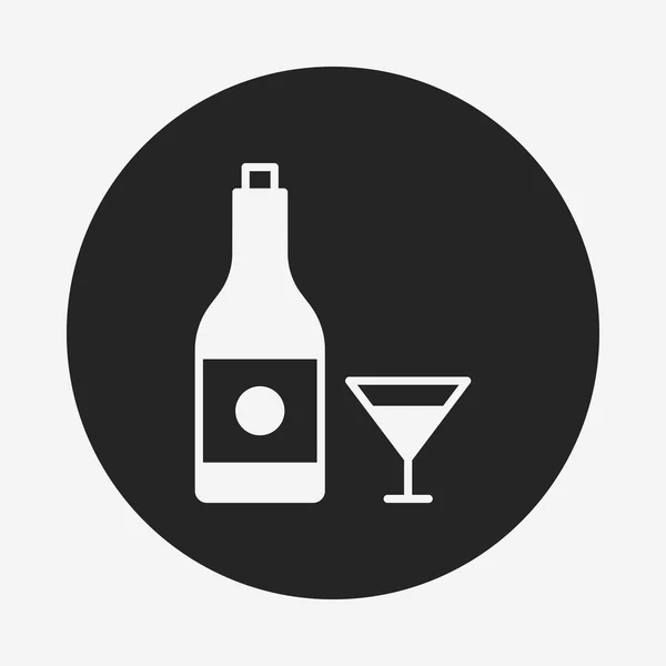 Verjaardag drinken pictogram — Stockvector