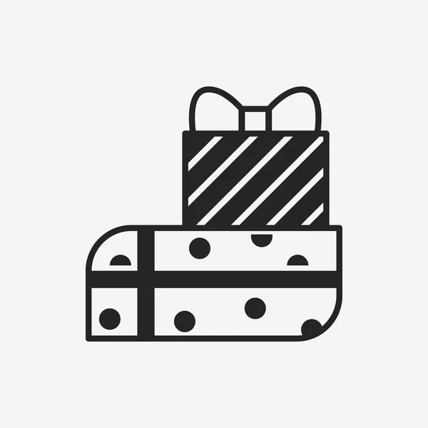 Doğum günü hediyesi simgesi — Stok Vektör