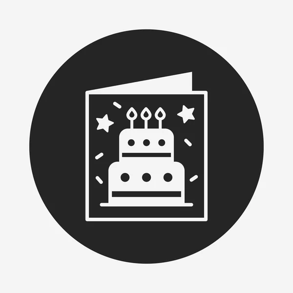 Birthday card icon — Stock Vector