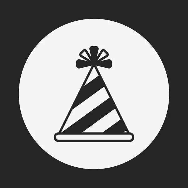 Verjaardag hoed pictogram — Stockvector