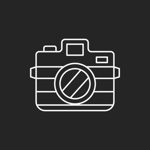 Camera lijn pictogram — Stockvector