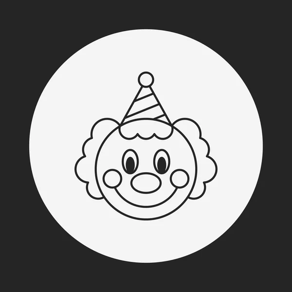 Icono de línea de carácter de cumpleaños — Archivo Imágenes Vectoriales