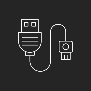 USB kablo satırı simgesi