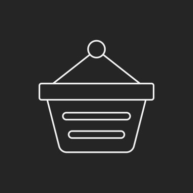 Web alışveriş sepeti satırı simgesi