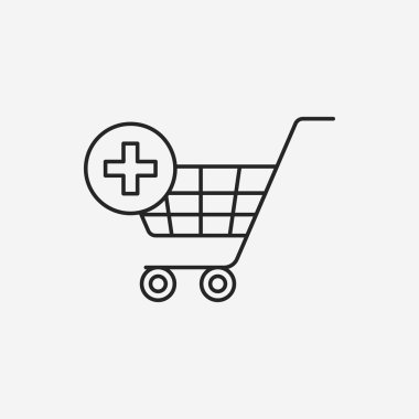 Web alışveriş sepeti satırı simgesi