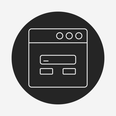 Web sayfası satırı simgesi