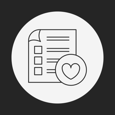 Belge satırı simgesi