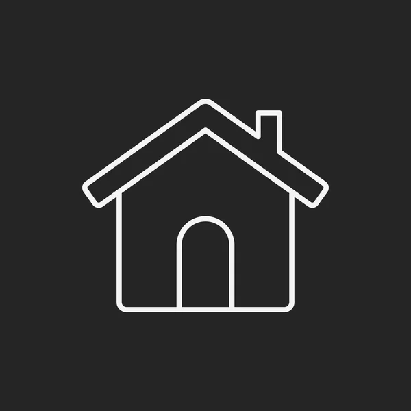 Ikona webové domů line — Stockový vektor