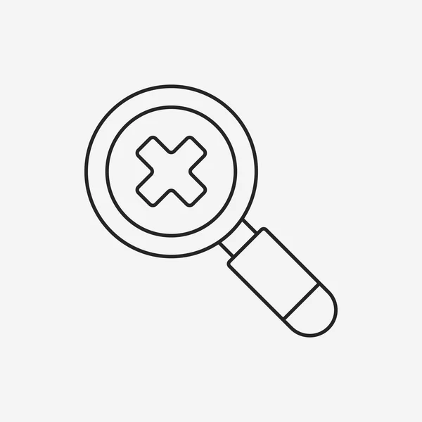 Search line icon — Stock Vector