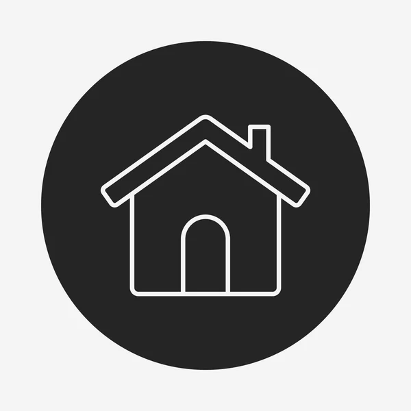 Web ev satırı simgesi — Stok Vektör