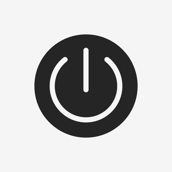 Botón de encendido icono — Vector de stock