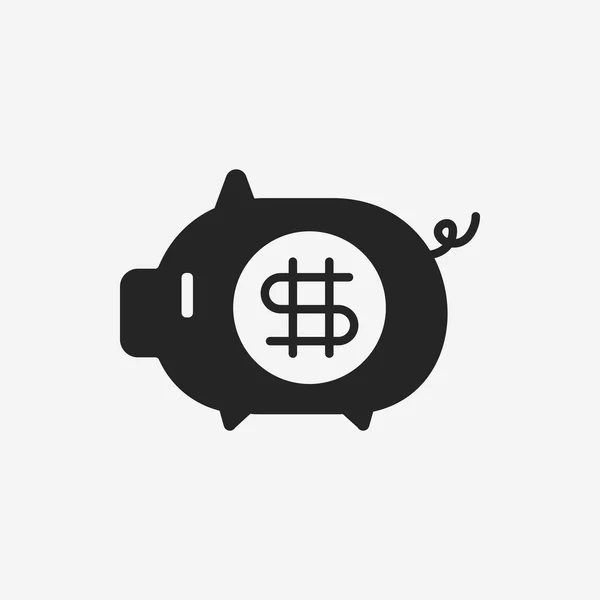 Financiële spaarpot pictogram — Stockvector