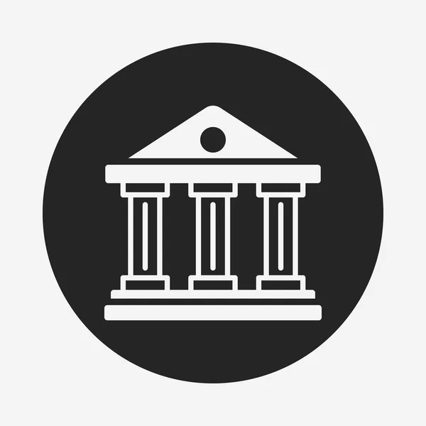 Icono del banco financiero — Vector de stock