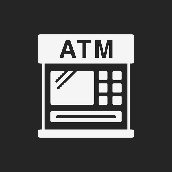 Banque financière icône ATM — Image vectorielle