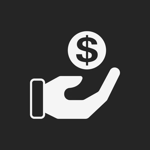 Ícone de símbolo de dinheiro financeiro —  Vetores de Stock