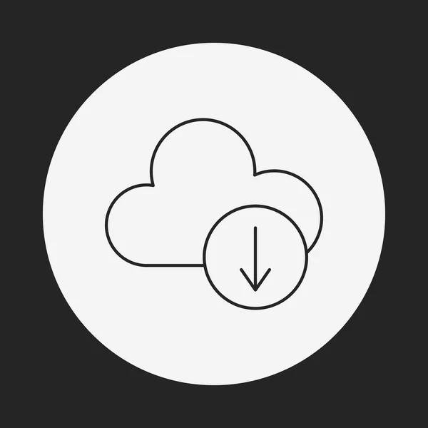 Значок "рядок" i хмара — стоковий вектор