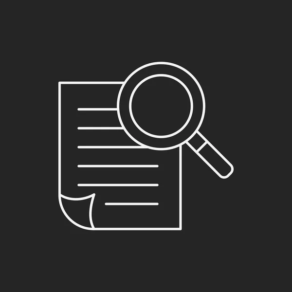 Icono de línea de documento — Vector de stock