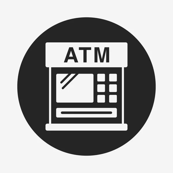 Banque financière icône ATM — Image vectorielle