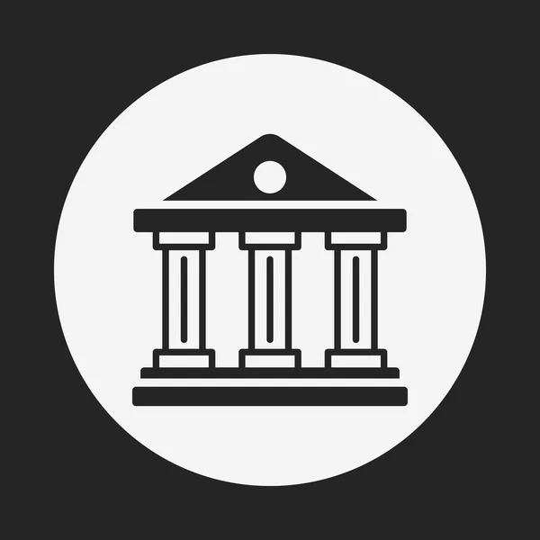 Financial bank icon — Stock Vector