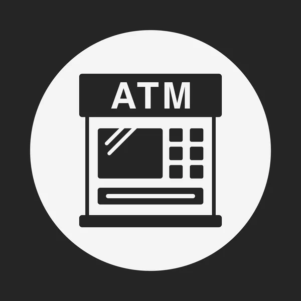 Banque financière icône ATM — Image vectorielle