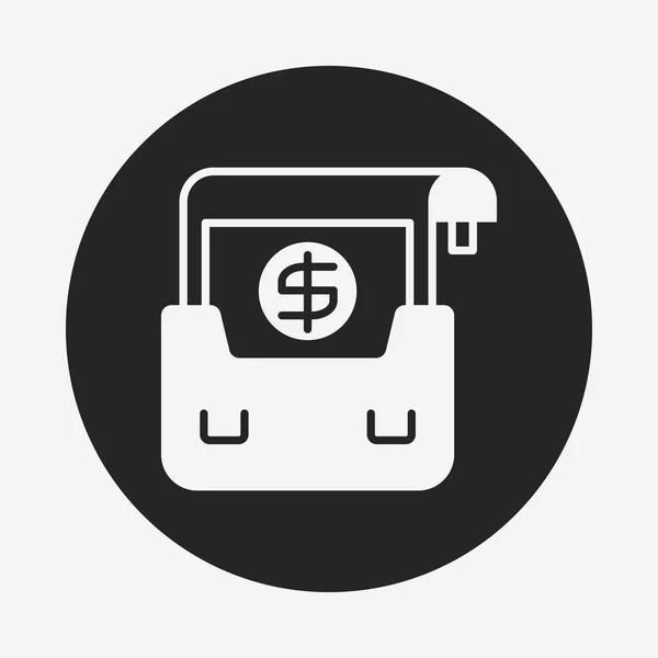 Financial money symbol icon — Stock Vector