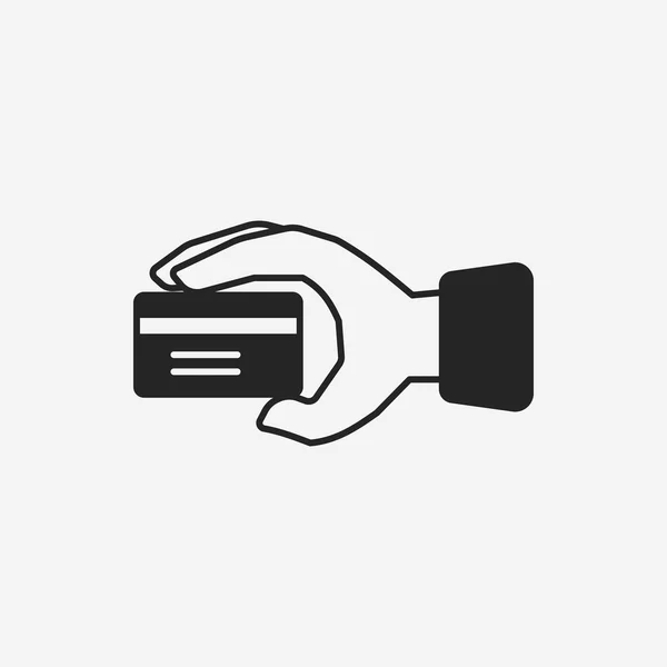 Financiële creditcard pictogram — Stockvector