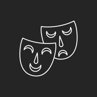Opera maskesi satırı simgesi