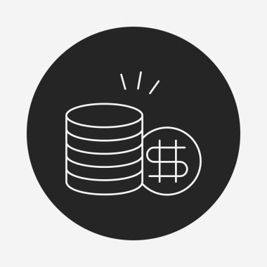 finansal para sembol satırı simgesi