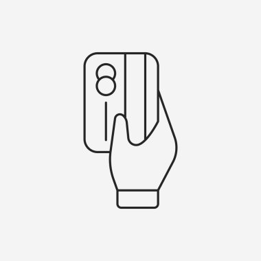 Finans kredi kartı satırı simgesi