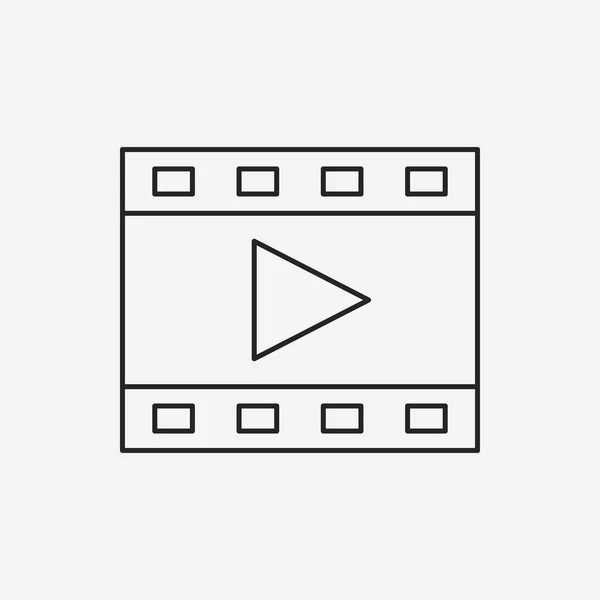Symbolbild Videoband — Stockvektor