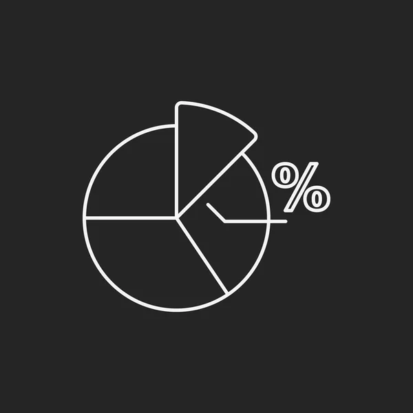 Symbolbild Finanzdiagramm — Stockvektor