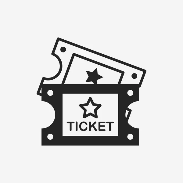 Icono de entrada de película — Vector de stock