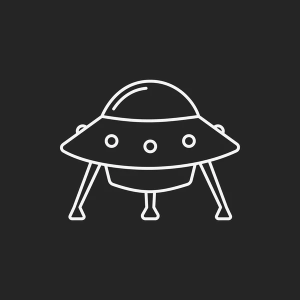 UFO sor ikon — Stock Vector