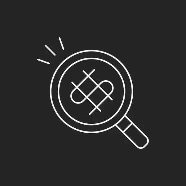 Financial money symbol line icon — Stock Vector