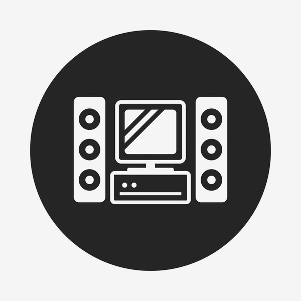 Televisie-icoon — Stockvector