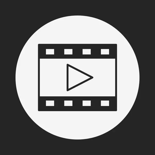 Videoband ikonen — Stock vektor