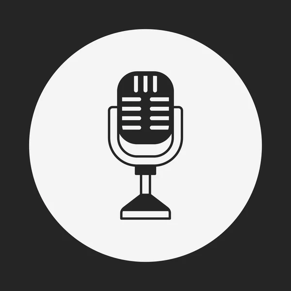 Record microphone icon — Stock Vector