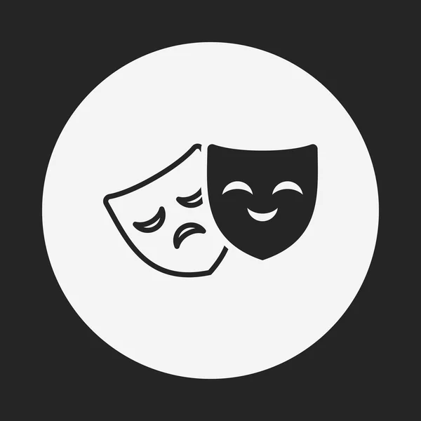 Ícone de máscara de ópera — Vetor de Stock