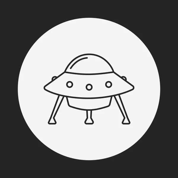 UFO satırı simgesi — Stok Vektör