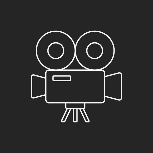 Symbolbild der Videokamera — Stockvektor
