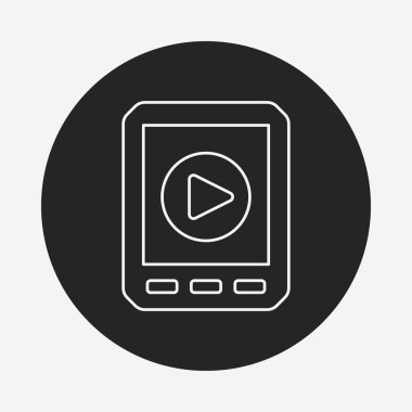 cep telefonu oyuncu satırı simgesi