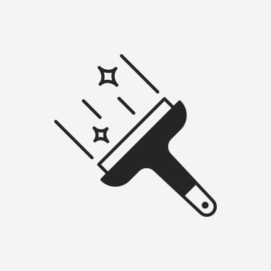 Temizlik fırça simgesini