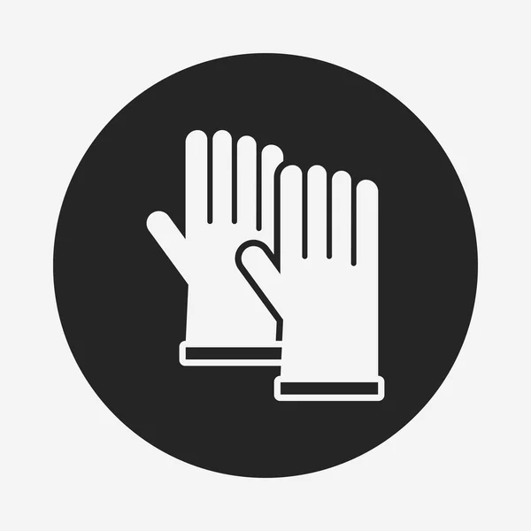 Icono guantes de limpieza — Vector de stock