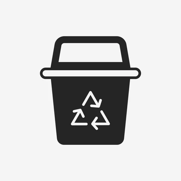 Basura puede icono — Vector de stock