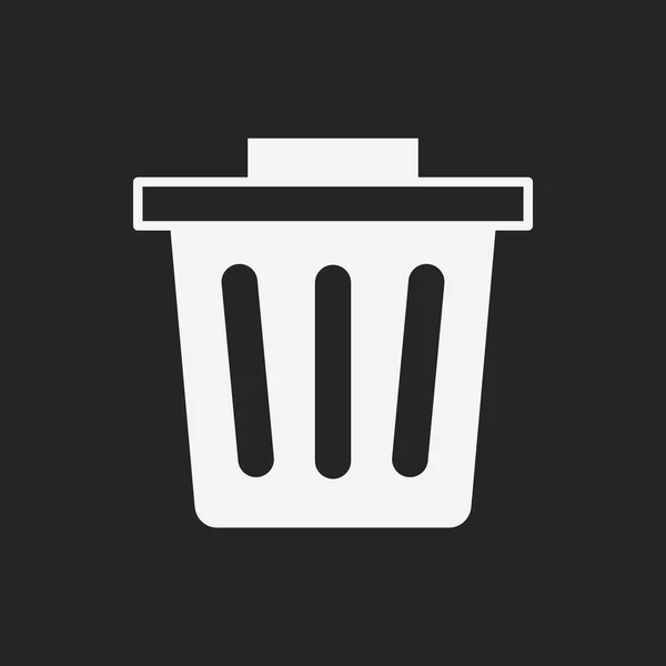 Basura puede icono — Vector de stock