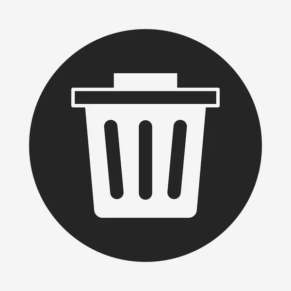 Basura puede icono — Vector de stock